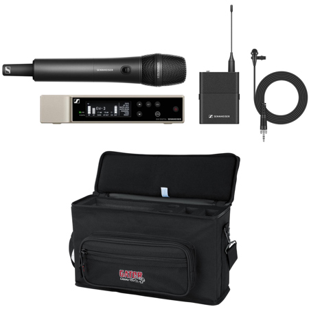 Sennheiser EW-D ME2/835-S Wireless Lav & Vocal Combo Set, R1-6: 520-576MHz,w/Bag