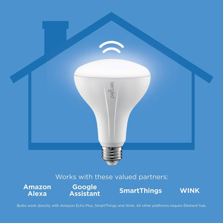 Sengled Element Classic BR30 Soft White 2x Smart LED Bulb Kit with Control Hub