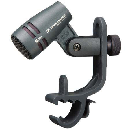 Sennheiser e 604, Wired Dynamic Cardioid Instrument Microphone for Attaching to Rim of Drum