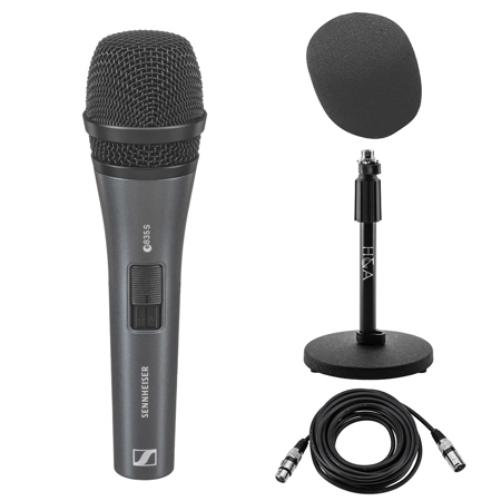 Sennheiser e 835-S Wired Cardioid Dynamic Handheld Microphone, w/Accessory Kit
