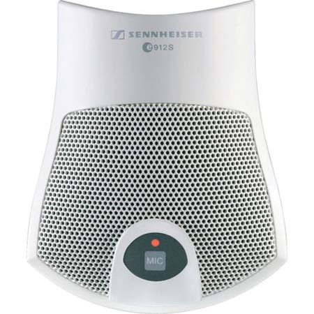 Sennheiser e 912SWH Wired Half Cardioid Boundary Microphone for Vocals and Instrument Capturing with Switch, White