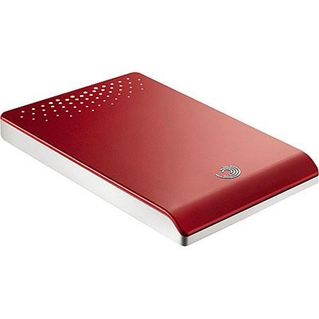 Seagate 320gb FreeAgent Go Portable HDD, 5400 rpm,Red