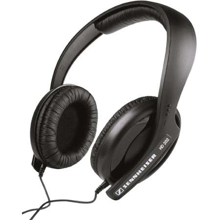 Sennheiser HD 202 SemiCircumaural Closed Back Headphones