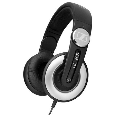 Sennheiser HD 205-II Closed, Around-the-Ear Home Studio/DJ Headphones