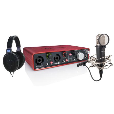 Sennheiser HD600 Audio Dynamic Hi-Fi Stereo Headphone W/Focusrite 2i4/Sam MTR101