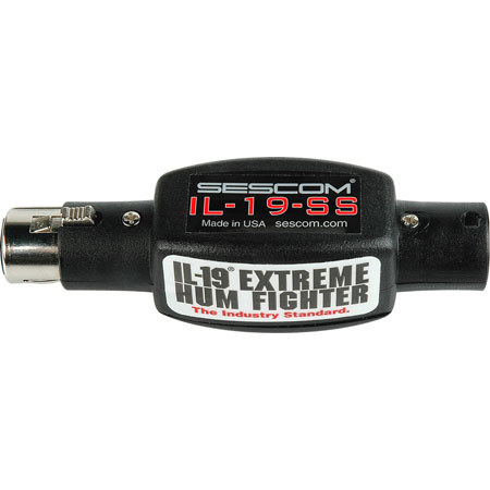 Sescom IL-19-SS Inline Professional Audio Hum Eliminator with Dynamic Structured Shielding