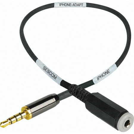 Sescom IPHONE-ADAPT-10 iAdapt TRRS Plug to TRRS Jack 10' Adapter Cable