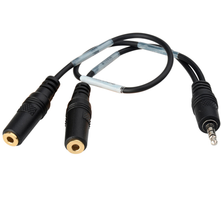 Sescom 1' 3.5mm TRRS to Mic & Monitor Jack Cable for iPhone/iPod/iPad