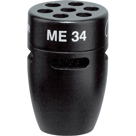 Sennheiser ME34 Cardioid Microphone Capsule, 40Hz-20kHz Frequency Response, 50 Ohm Impedance, Black