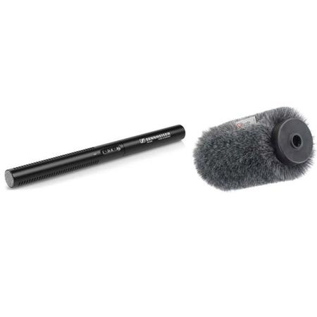 Sennheiser MKE 600 Shotgun Microphone with Rycote Long Hair Softie