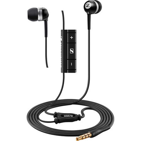 Sennheiser MM 70i Ear-Canal Noise-Isolation Stereo Headphones, Black