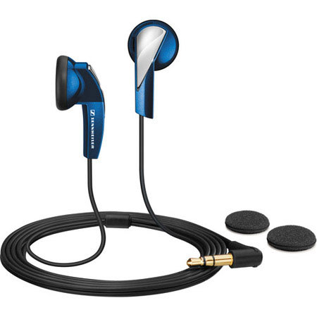 Sennheiser MX 365 Ultralight Earphones with Earpads, Blue