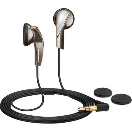 Sennheiser MX 365 Ultralight Earphones with Earpads, Brown