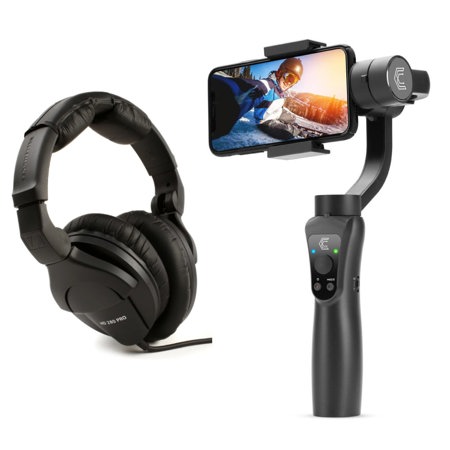 Sennheiser HD 280 PRO Headphones + Clar Smart Gimbal For Smartphones and GoPro's