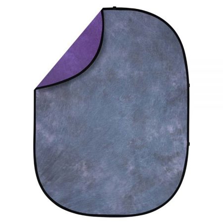Studio Essentials 5x6.5' Pop-Up Reversible Background, Stand & Clip, Nocturne