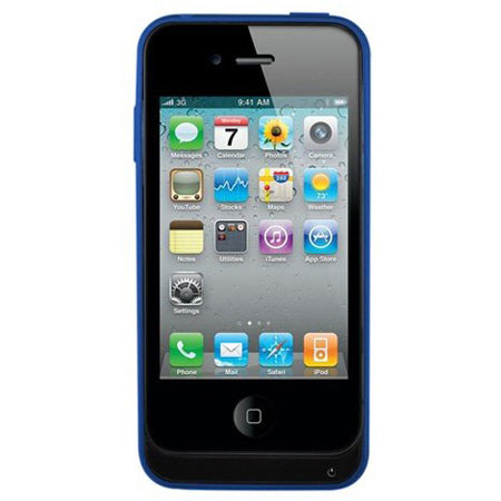 Seidio Surface Plus Hard Battery Case for iPhone 4 and 4S, Royal Blue