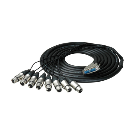 Sescom Mogami 5' Analog 25-Pin D-Sub Male to 8 XLR Female Audio Snake Cable