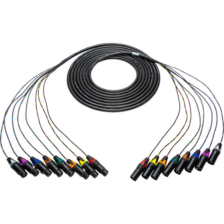 Sescom 100' 8-Channel XLR Male to XLR Female Audio Snake Cable