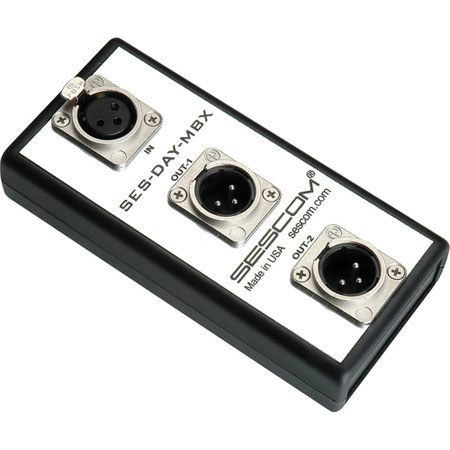 Sescom SES-DAY-MBX 1x2 AES/EBU Digital Audio Y Splitter Field Box