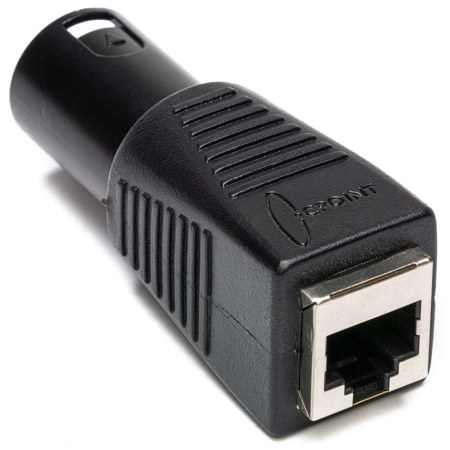 Sescom DMX-3XM-CAT5 3-Pin XLR Male to RJ45 DMX Adapter