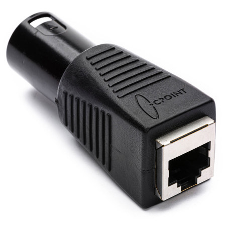 Sescom DMX-5XM-CAT5 5-Pin XLR Male to RJ45 DMX Adapter