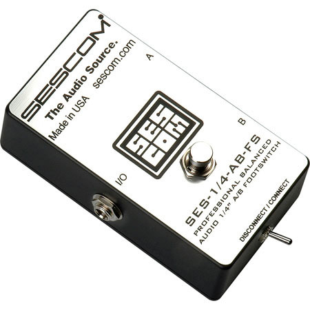 Sescom SES1/4ABFS Balanced Audio 1/4 Inch A/B Passive Foot Switch