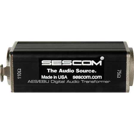 Sescom SES-AES-EBU-1 XLRF to 75 Ohm BNC Female AES/EBU Impedance Transformer