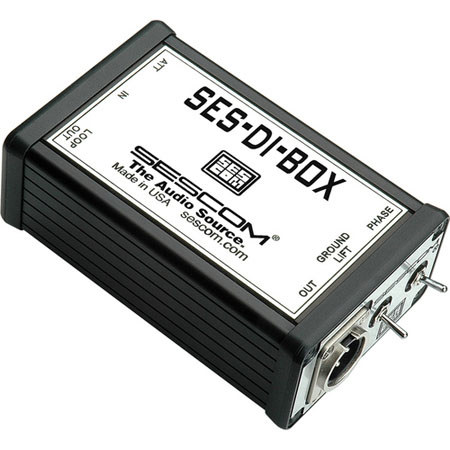Sescom SES-DI-BOX Studio-Quality High Fidelity Passive Direct DI Box
