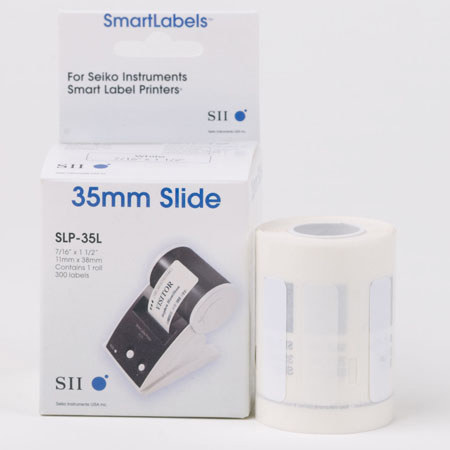 Seiko Instruments Seiko SLP-35L 7/16 x 1-1/2in 35mm Slide Labels, 300Pack