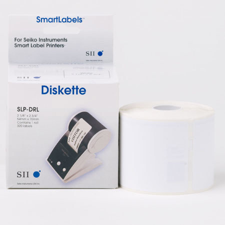 Seiko Instruments Seiko SLP-DRL 2-1/8 x 2-3/4 inch Diskette Label, White