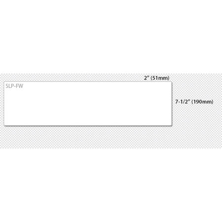 Seiko SLP-FW 2.12 x 7.5 inch Multipurpose Label