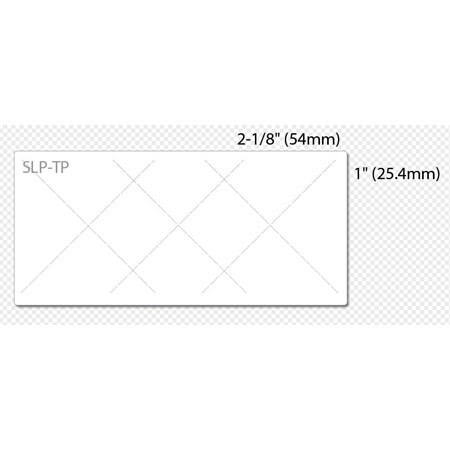 Seiko SLP-TP 2-1/8 x 1 inch Tamper Proof Labels, White
