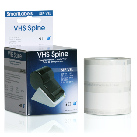 Seiko Instruments Seiko SLP-VSL 3/4 x 5-13/16 inch VHS Video Spine Labels