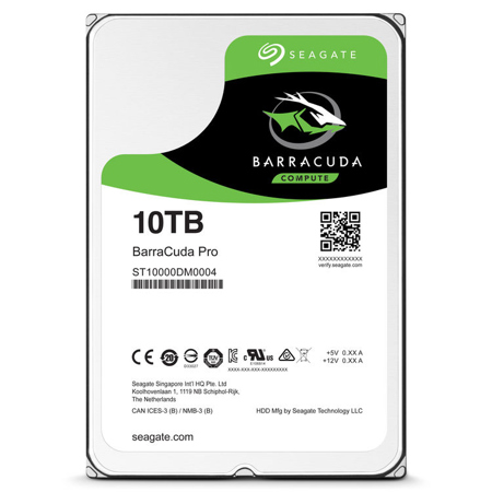 Seagate BarraCuda Pro 10TB 3.5" Internal Desktop Hard Drive