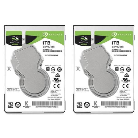 gård tempereret tit 2 Pack BarraCuda 1TB 2.5" Internal Laptop Hard Drive, 5400 RPM, SATA 6Gb/s,  Up to 140MB/s Data Trans ST1000LM048 2