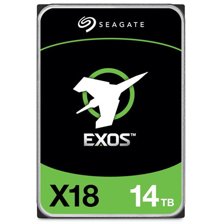 Seagate Exos X18 3.5" Internal Hard Drive 14TB SATA III 6 Gb/s Single