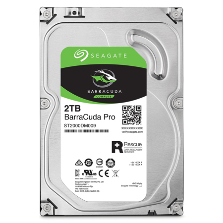 Seagate BarraCuda Pro 2TB 3.5" Internal Desktop Hard Drive
