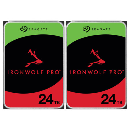 Seagate IronWolf Pro SATA III 3.5" Internal NAS Hard Drive, 2-Pack