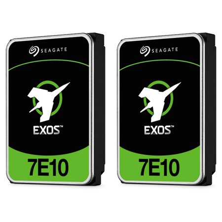 Seagate Exos 7E10 Enterprise 3.5" Internal Hard Drive 8TB SAS III 12 Gb/s 2-Pack