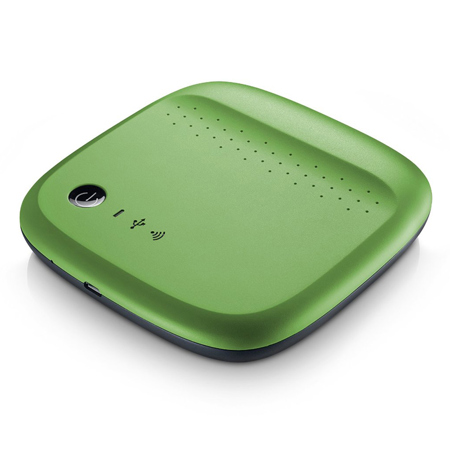 Seagate Wireless 500GB Mobile storage f/smartphones, tablets & laptops - Green
