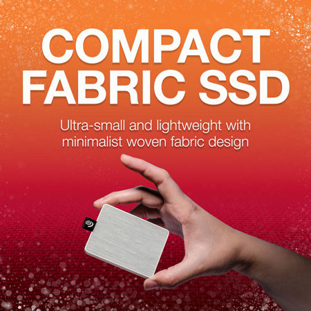 Seagate One Touch 500GB USB 3.0 External SSD, White