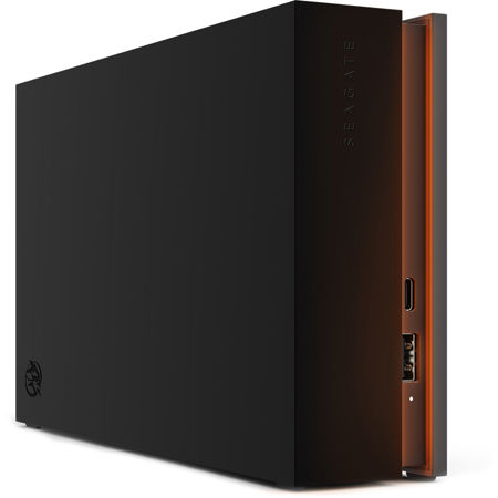 Seagate FireCuda Gaming Hub 8TB USB 3.2 Gen 1 External Desktop Hard Drive with RGB Lighting, Black