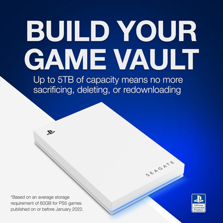 Seagate Game Drive 2TB USB 3.2 Gen 1 External HDD for PlayStation