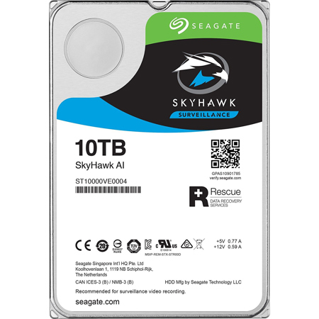 Seagate SkyHawk AI 10TB SATA III 6 Gb/s 3.5" Internal HDD