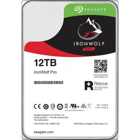IronWolf Pro 12TB SATA III 3.5" Internal NAS Hard Drive, 7200 RPM
