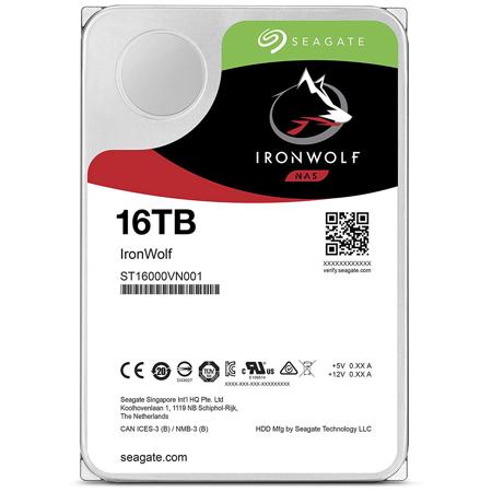 Seagate IronWolf SATA III 3.5" Internal NAS Hard Drive 16TB Single