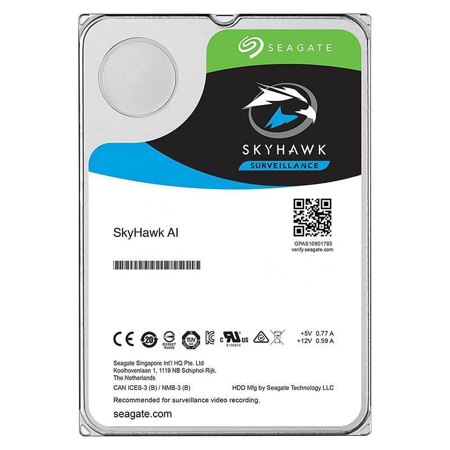 Seagate SkyHawk AI 4TB 3.5" Hard Drive, SATA 6GB/s, 7200RPM