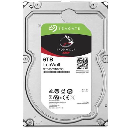 Seagate IronWolf 6TB NAS Internal Hard Drive - CMR 3.5" SATA 6Gbps, 7200 RPM
