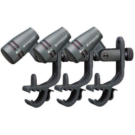 Sennheiser e 604 Microphone with Mic Clip and Pouch, 3 Pack