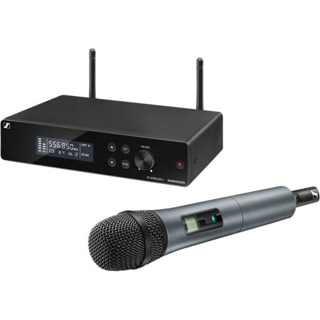 Sennheiser XSW 2-865-A Wireless Handheld Microphone System with e865 Capsule, Includes EM-XSW 2 Receiver, SKM 865-XSW Handheld Transmitter, MZQ1 Microphone Clamp, Frequency Band A: 548 to 572MHz